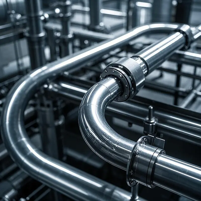 Hindi kinakalawang na asero pipe para sa industriya ng kemikal
