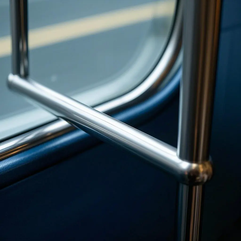 Hindi kinakalawang na asero pipe para sa mga handrail sa loob ng mga sasakyan sa transportasyon